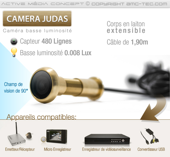 Judas de porte caméra de surveillance intelligente, Appareils photo et  Caméras à Essaouira