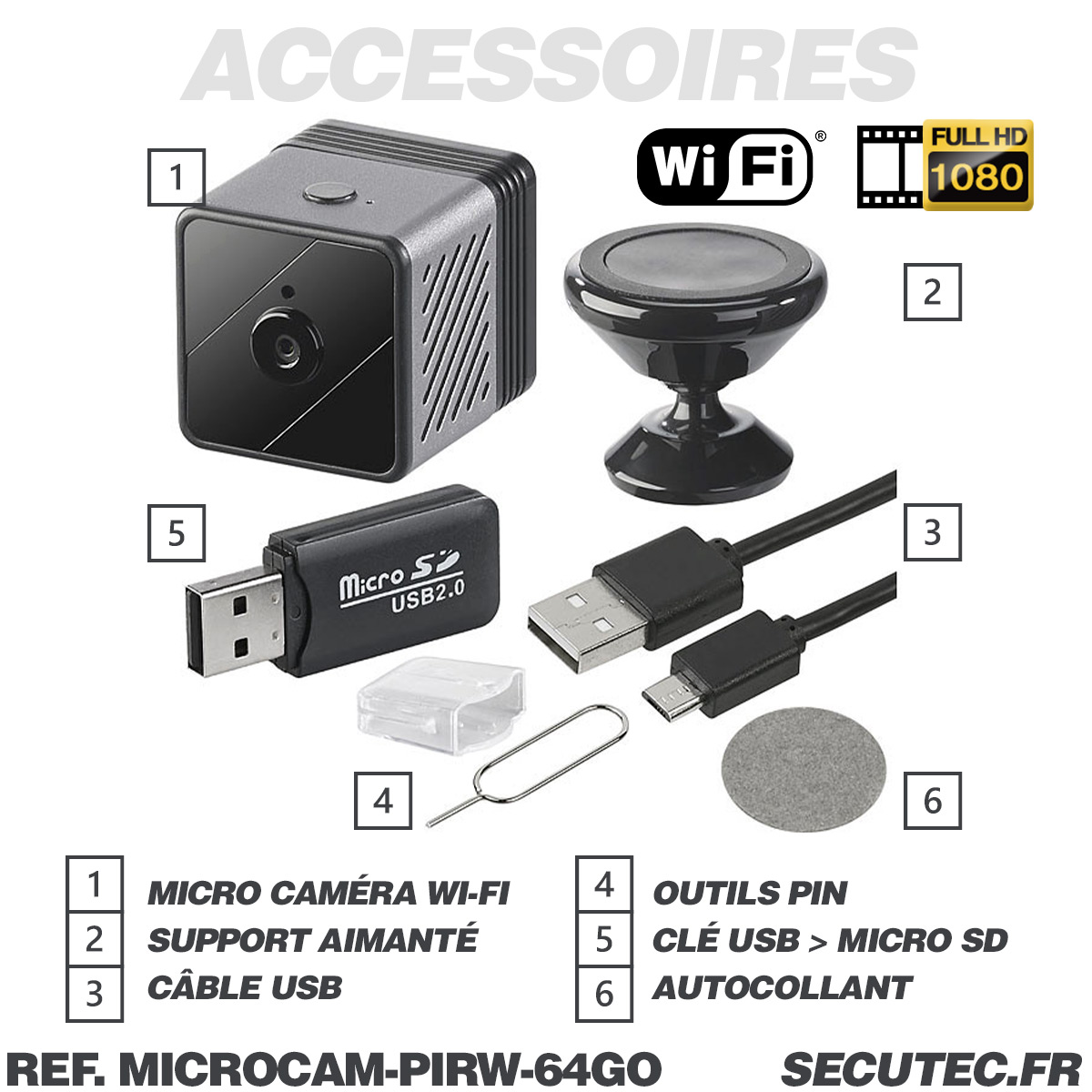 Micro écoute à distance et enregistreur WIFI longue autonomie 120 jours