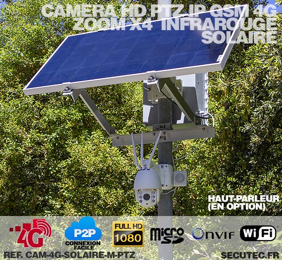16MP Photo 4G Batterie solaire pour l'extérieur de la piste de chasse  Activation du mouvement